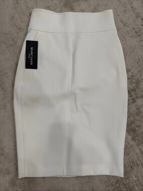 Marciano Cream High-Rise Pencil Skirt Size 0